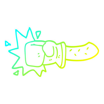 recommend clip art: cold gradient line drawing cartoon punch