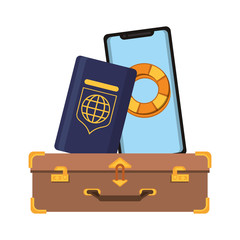 Travel vacations and summer cartoons