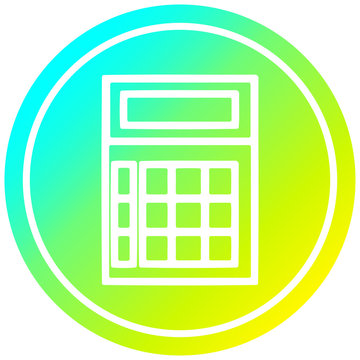 recommend clip art: math calculator circular in cold gradient spectrum