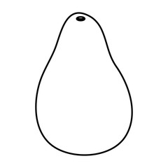 avocado fresh vegetable healthy icon