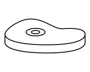 meat steak delicious food icon
