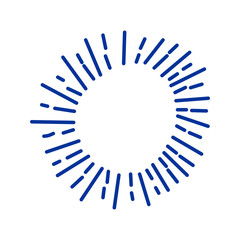 Decorative line art frames for design template