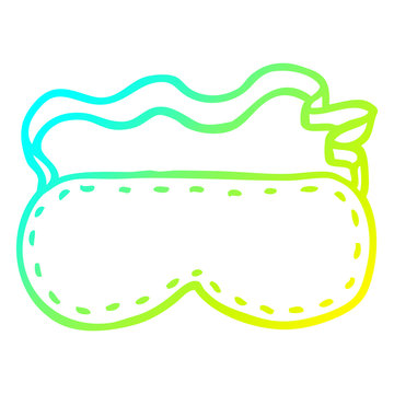 recommend clip art: cold gradient line drawing cartoon sleeping mask