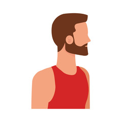 young man with beard avatar character