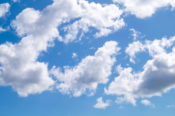 Obraz na płótnie Canvas Blue sky background with clouds