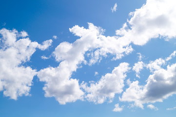 Blue sky background with clouds
