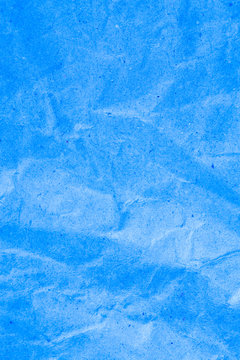 Blue Vignette Crumpled Paper.