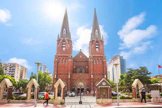 St. Ignatius Cathedral in Xujiahui, shanghai