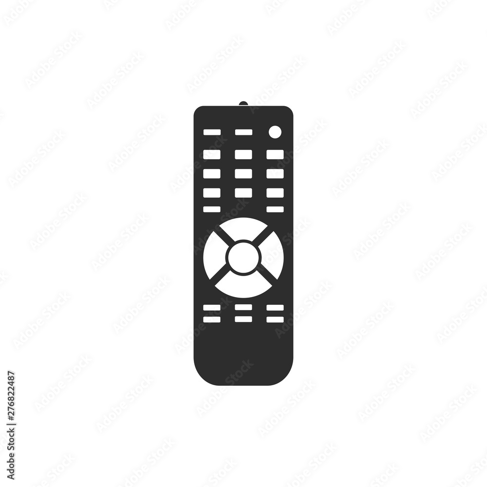 Leinwandbilder remote icon template black color editable. remote symbol vector sign isolated on white background. s
