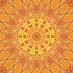 Creative for background.Floral fantasy style ornament.For fabric, print, carpet ornaments Persian relief. Finish stained glass in the Oriental style. Art graphics