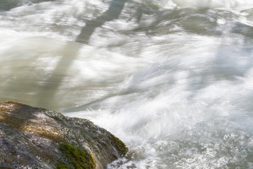 water in a mountain river