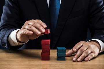 ブロックを積み上げる