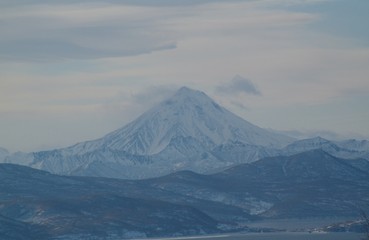 Journey. Kamchatka. Ski resort. Nature. Volcano.