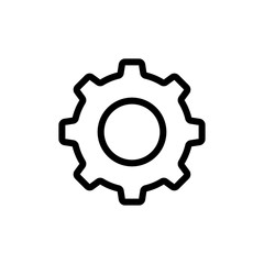 Gear symbol icon vector illustration