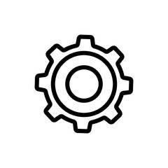 Gear symbol icon vector illustration