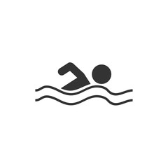 Swimming Pool icon template black color editable. Swimming Pool symbol vector sign isolated on white background. Simple logo vector illustration for graphic and web design.