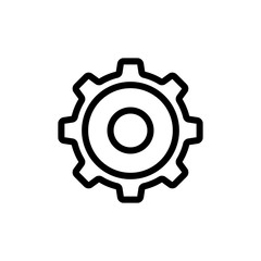 Gear symbol icon vector illustration