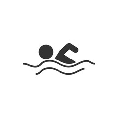 Swimming Pool icon template black color editable. Swimming Pool symbol vector sign isolated on white background. Simple logo vector illustration for graphic and web design.