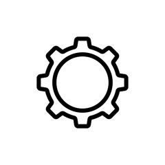 Gear symbol icon vector illustration