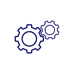 Gear symbol icon vector illustration