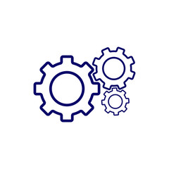 Gear symbol icon vector illustration