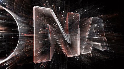 4k DNA tag cloud;The Matrix style binary computer code shape DNA;changing from zero to one digits;abstract future tech background. - Powered by Adobe