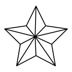 award star decorative isolated icon