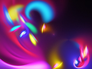 purple abstract fractal background 3d rendering illustration