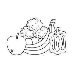 fresh vegetables and fruits healthy food