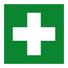 Obraz premium First Aid Room Symbol Isolate On White Background,Vector Illustration EPS.10