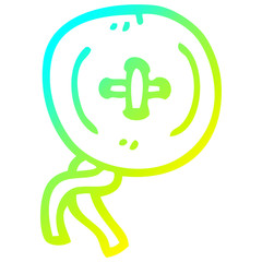 cold gradient line drawing cartoon button