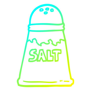 recommend clip art: cold gradient line drawing cartoon salt shaker