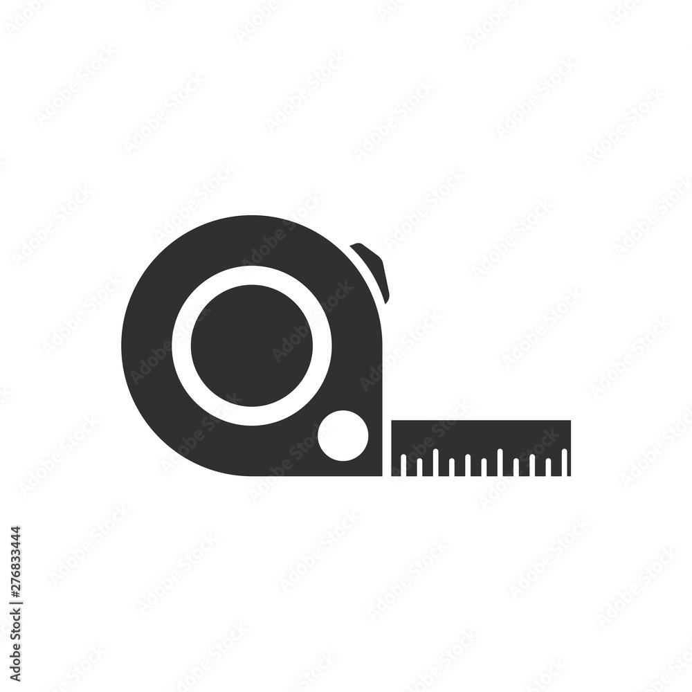 Poster tape measurement icon template black color editable. tape measurement symbol vector sign isolated on