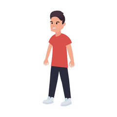 young man in casual clothes