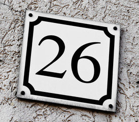 Hausnummer 26