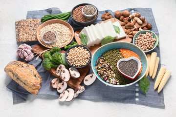 Healthy food for vegans and vegetarian.