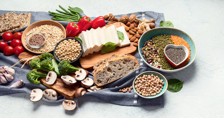 Healthy food for vegans and vegetarian.