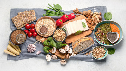 Healthy food for vegans and vegetarian.