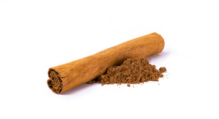canela en fondo blanco