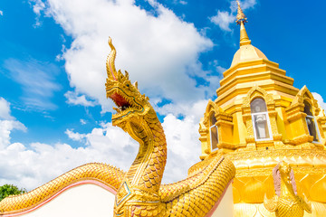Naga Statue in Thai temple
