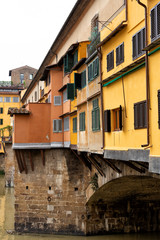 Fototapeta na wymiar Detail of Ponte Vecchio Bridge Florence