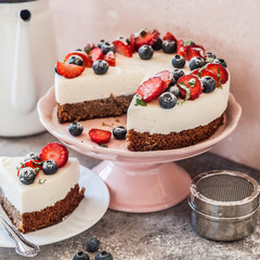 No Bake Berry Cheesecake