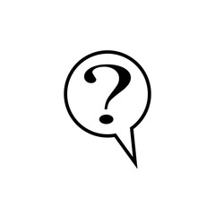 Question Mark Icon Vector Illustration - Vector