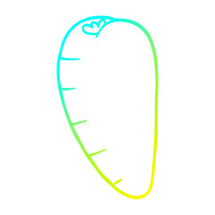 cold gradient line drawing cartoon root vegetable