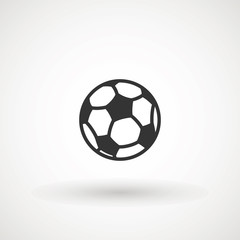 Obraz premium Soccer ball icon vector sign, illustration Ball, Football, Soccer, Sport Abstract Circle Background Flat icon.