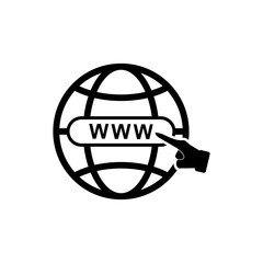 website, internet, go to web icon vector Illustration - Vector