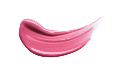 Gently pink strokes and texture of lip gloss
