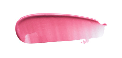 Gently pink strokes and texture of lip gloss