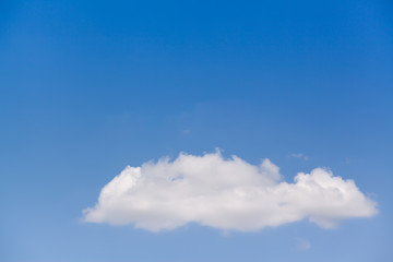 Blue sky background with cloud