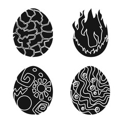 Vector design of fantastic and cute logo. Collection of fantastic and magic stock symbol for web.